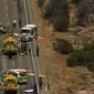 Lokasi kecelakaan fatal di dekat Kondinin, Australia Barat. (Nine News)