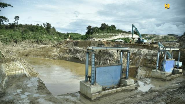 Pembangunan proyek Bendungan Karian. Dok PUPR