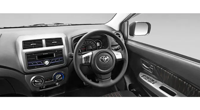 Tampilan dashboard Toyota New Agya.