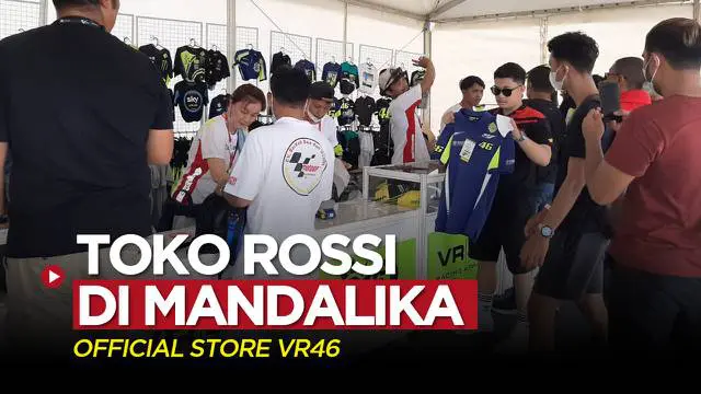 VIDEO: Toko Legenda MotoGP, Valentino Rossi Hadir di Sirkuit Mandalika