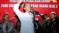 Gubernur DKI Jakarta Joko Widodo meresmikan food court Blok G Tanah Abang, Senin (14/04/2014) (Liputan6.com/Herman Zakharia).