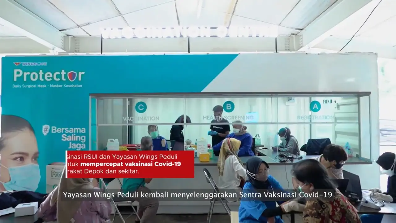 Menuju New Normal 2021, RSUI dan Yayasan Wings Peduli Hadirkan Fasilitas Vaksinasi 2021