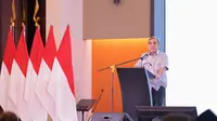 Sekjen Partai Gerakan Indonesia Raya (Gerindra) H Ahmad Muzani saat memberikan materi dalam forum diskusi Keberagaman Menjadi Kekuatan Wujudkan Pemilu Bermartabat, Kemenko Polhukam Bandung, 13 September 2023. (Ist)