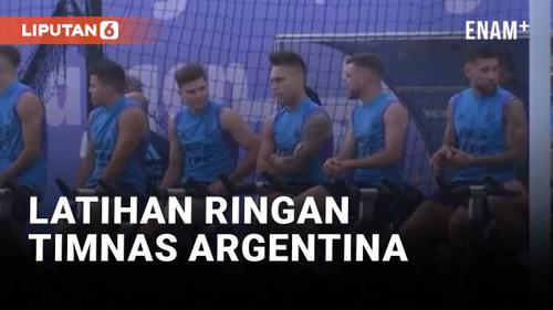 VIDEO: Latihan Ringan Argentina Jelang Semifinal Piala Dunia