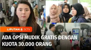 Tiket kereta api untuk arus mudik dari Jakarta telah terjual lebih dari 50 persen. Tapi bagi Anda yang belum mendapatkan tiket mudik ini, bisa juga mencoba mudik gratis yang kuotanya untuk 30 ribu orang.