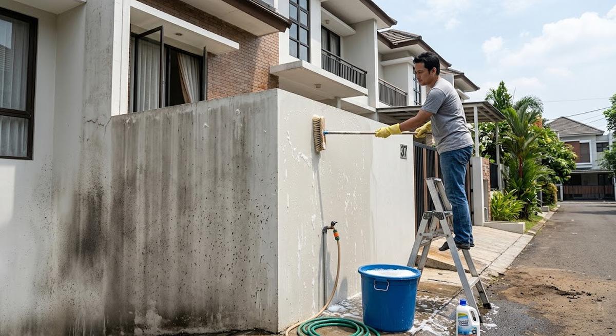 9 Cara Membersihkan Fasad Rumah dari Debu Jalan agar Tampilan Rumah Tetap Cerah dan Terawat