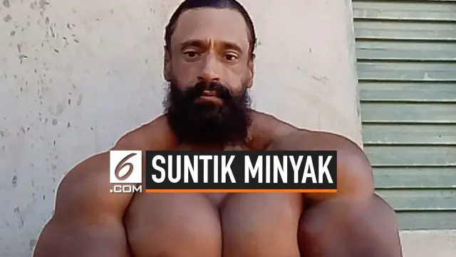 VIDEO: Pria Brasil Suntik Otot Pakai Minyak agar Kekar