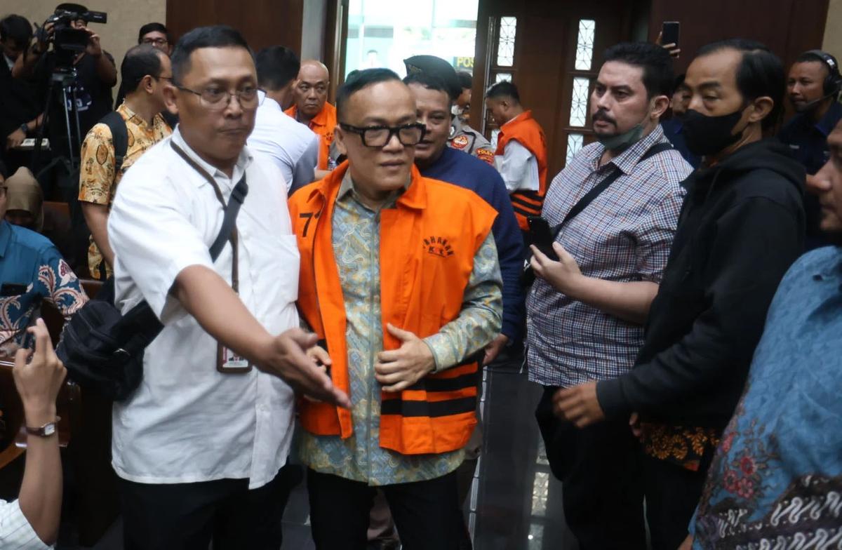FOTO: Eks Wamenaker Noel Ebenezer Hadiri Sidang Perdana Kasus Pemerasan Sertifikat K3