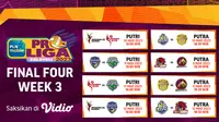 Jadwal Pertandingan Final Four Seri 3 Proliga 2023 Live Vidio 9 hingga 12 Maret 2023