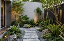 7 Inspirasi Taman Bertekstur tanpa Banyak Warna yang Terlihat Elegan dan Mudah Dirawat
