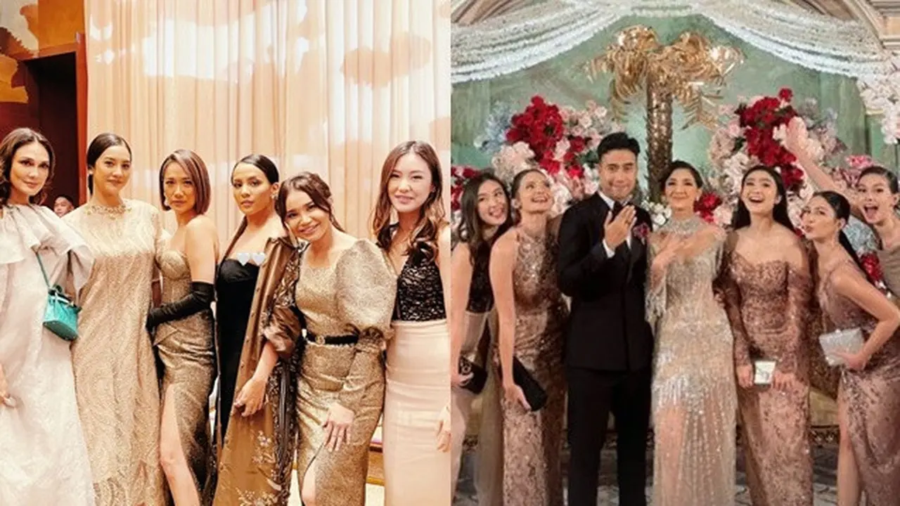 Potret 7 Artis di Pernikahan Vidi Aldiano dan Sheila Dara, Tampil Glamor