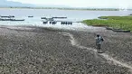 Nelayan bersiap mencari ikan kala kekeringan melanda Danau Limboto, Gorontalo, Sabtu (22/9). Kemarau yang melanda Gorontalo dalam dua bulan terakhir berdampak pada keringnya Danau Limboto. (Liputan6.com/Arfandi Ibrahim)