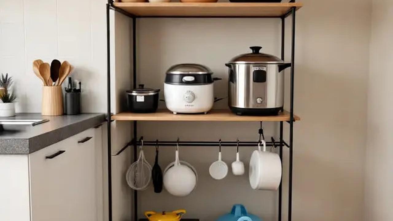 9 Inspirasi Dapur Rumah Lahan Sempit Pakai Rak Besi Multifungsi, Solusi Cerdas Hemat Ruang