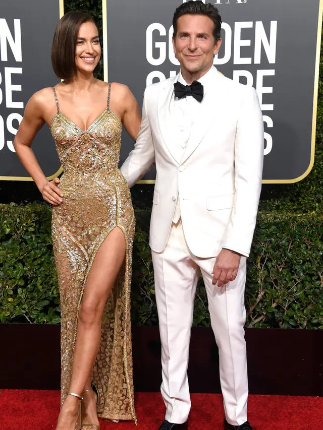 Irina Shayk dan Bradley Cooper  Umbar Kemesraan di Golden Globe Awards