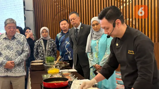 Peluncuran "Malaysia Gastronomy Truly Asia 2024"  yang diselenggarakan di Hotel Le Meridien, Jakarta, Senin (25/11/2024). (Liputan6.com/Benedikta Miranti)