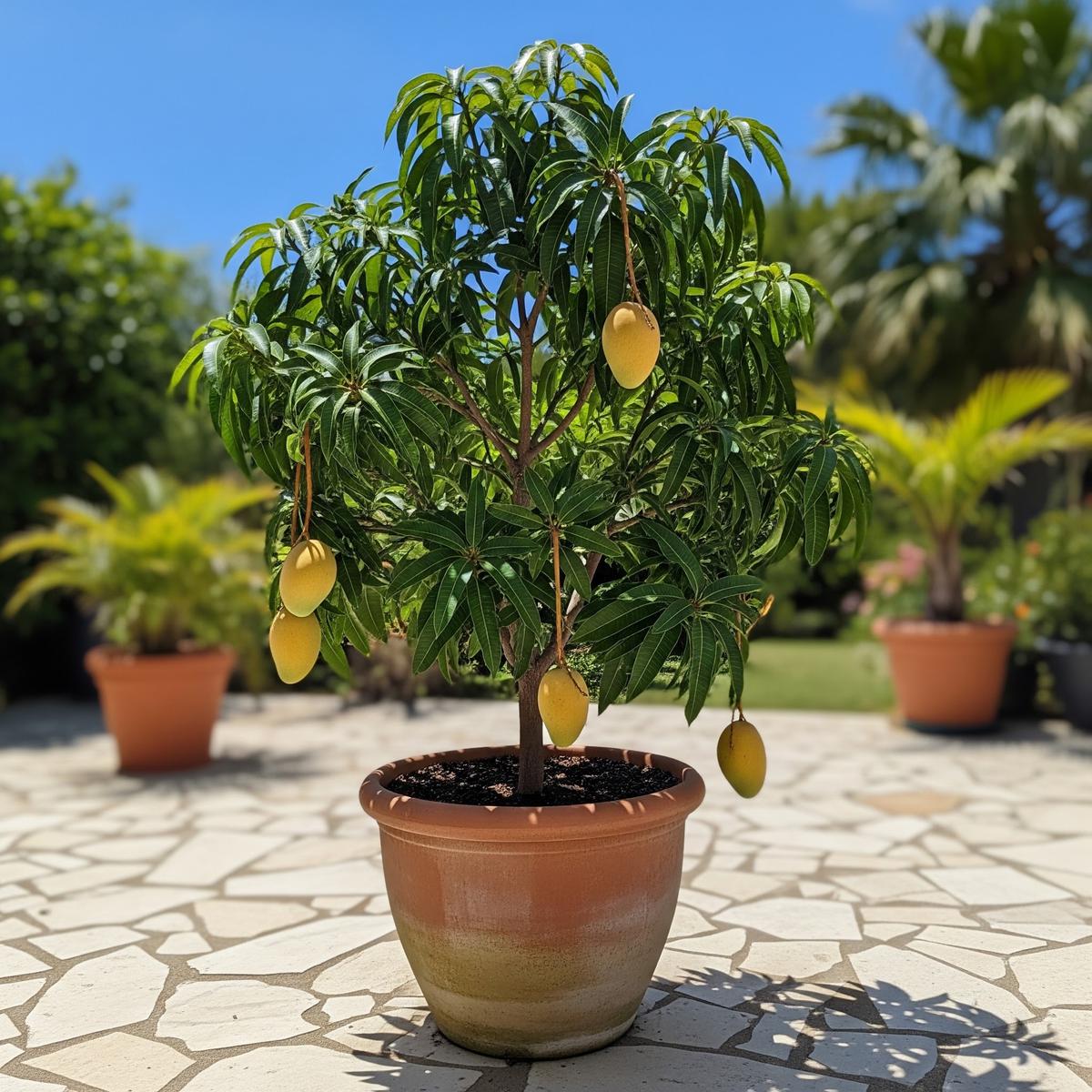 Pohon Mangga Chokanan di Pot (Gemini AI)