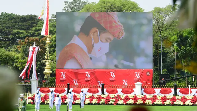 Momen Peringatan HUT ke-76 RI di Istana Merdeka