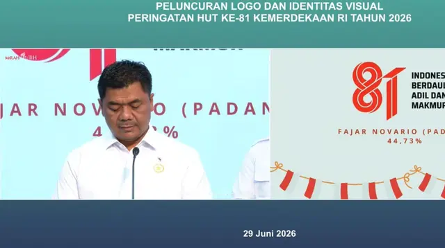 Istana Umumkan Logo Resmi HUT ke-81 RI Karya Desainer Padang