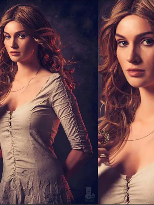 Penampilan AlysonTabbitha saat mengenakan kostum dan make up cosplay Elizabethswann. Elizabeth Swann adalah tokoh fiksi, dan merupakan salah satu tokoh utama, yang muncul dalam film trilogi Pirates of the Caribbean. (Instagram / AlysonTabbitha)