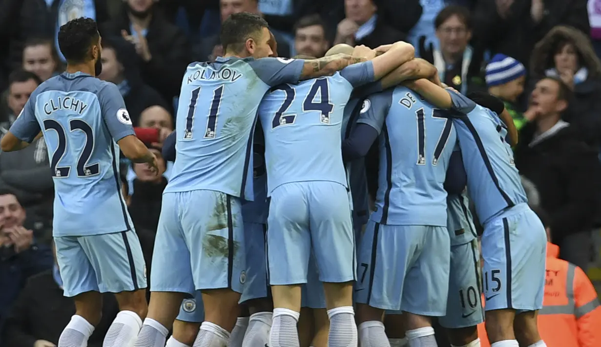 5. Manchester City (Premier League) - 1,61 Miliar Poundsterling. (AFP/Paul Elis)