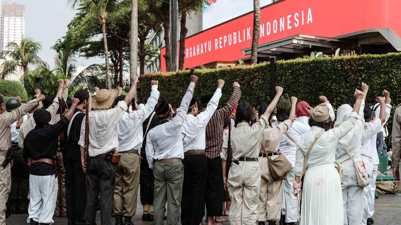 FOTO:  Aksi Heroik Serangan Umum Surakarta 1949 Warnai Car Free Day  Bundaran HI