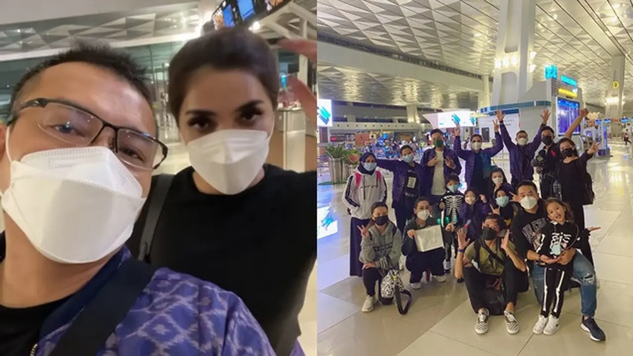 6 Momen Keberangkatan Keluarga Anang Hermasnyah Antar Ashanty Berobat ke Dubai