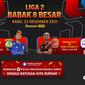 Jadwal Lengkap Big Match Liga 2 Rabu, 22 Desember 2021