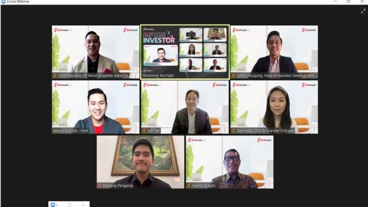 Konfrensi virtual SimInvestLab "Fast Track to Become First Class Investor", Kamis (7/10/2021). (Dok: tangkapan layar)