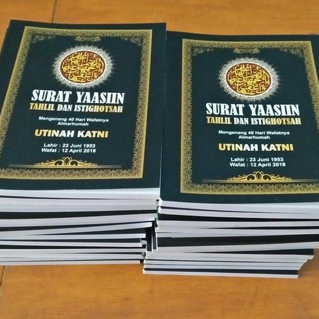 Daftar Harga Buku Yasin Bulan November 2021 Terbaru