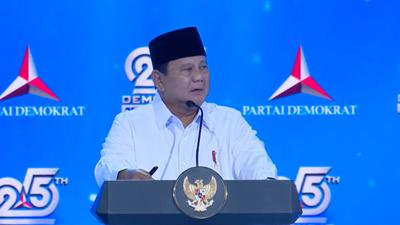 Prabowo soal Pidato AHY: Harus Berterima Kasih atas Kritik