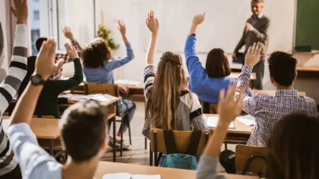 Ilustrasi guru dan murid