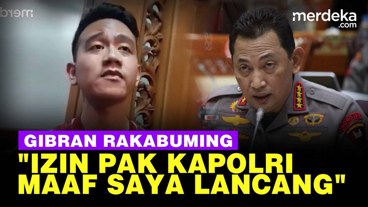 VIDEO: Gibran 'Colek' Kapolri Bus Persis Solo Dilempari: Maaf Saya Lancang
