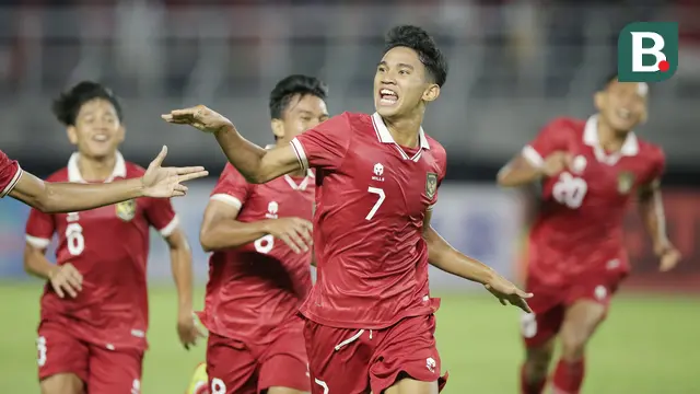 Foto: Marselino Ferdinan Cetak Gol, Timnas Indonesia U-20 Bungkam Vietnam dan Lolos Piala Asia U-20 2023