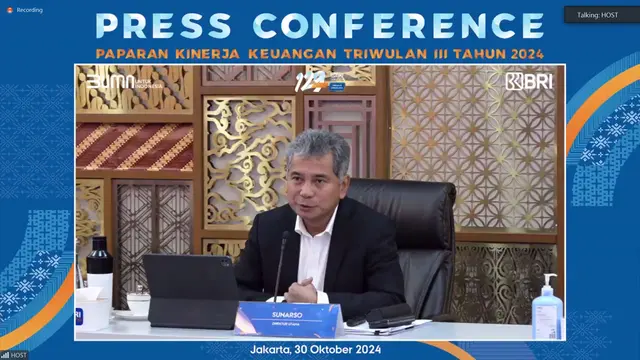 BRI Sukses Cetak Laba Bersih Rp45,36 Triliun di Kuartal III 2024, Tumbuh 2,9%