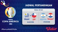 Link Live Streaming Copa America 2021 di Vidio Selasa 22 Juni 2021. (Sumber : dok. vidio.com)