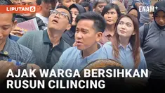 Gibran Ajak Warga Bersihkan Rusun Cilincing: Gak Usah Nunggu Siapa yang Menang di Pilpres 2024