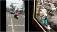 Potret Emak-Emak di Lampu Merah. (Sumber: X/@humorinaja dan 1cak.com)