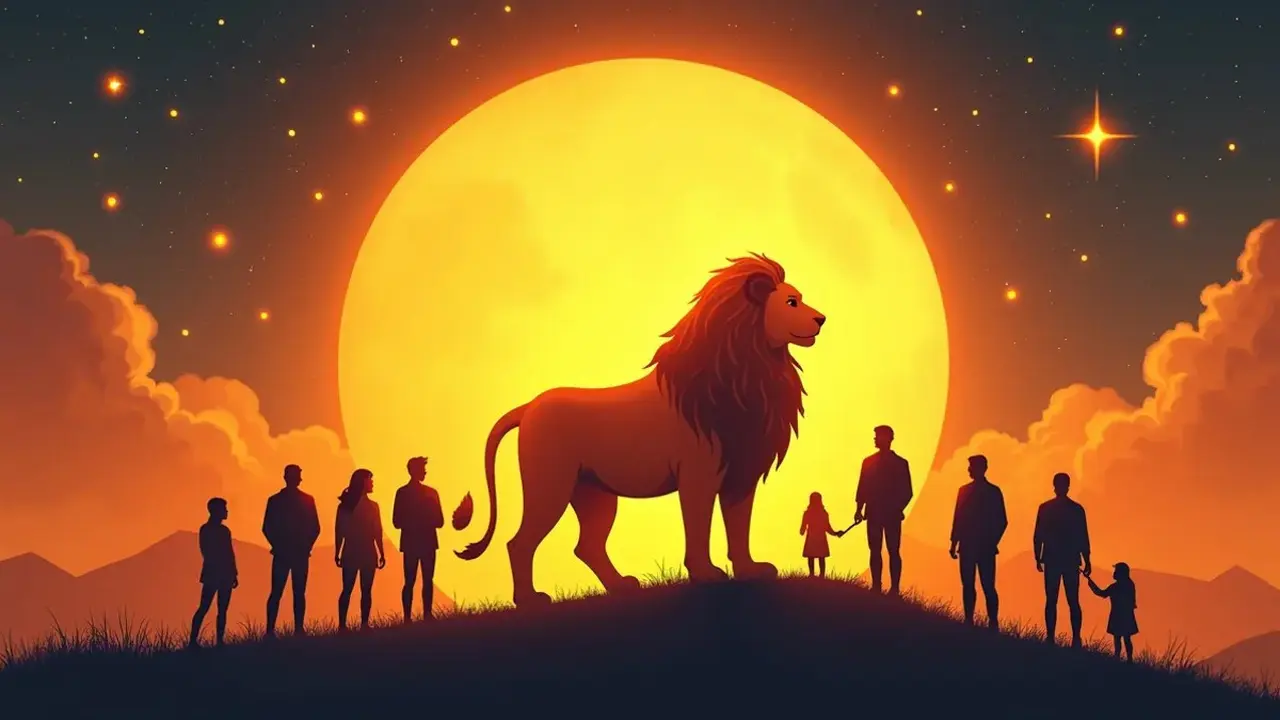 logo zodiak leo (sumber: AI generated)