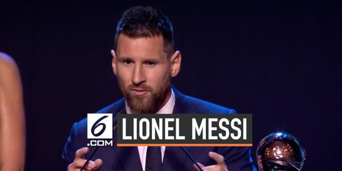 VIDEO: Lionel Messi Kembali Sabet Gelar Pemain Terbaik Dunia