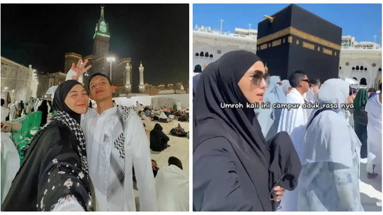 6 Potret Citra Kirana dan Rezky Aditya Umrah, Mengejar Malam Lailatul Qadar di 27 Ramadan