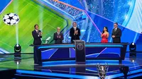 Undian fase liga Liga Champions 2025/2026 di Monako, Kamis, 28 Agustus 2025. (AP Photo/Laurent Cipriani)