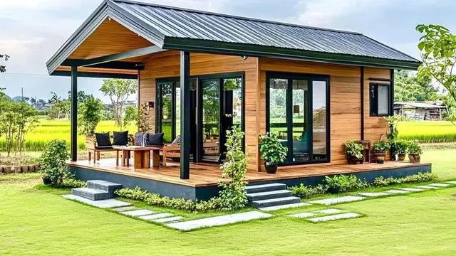 Rumah minimalis modern di kampung (Foto: Pinterest/Nightwish88)