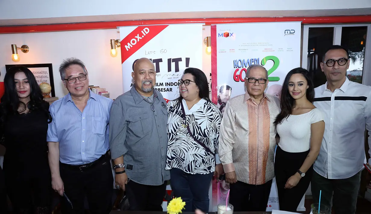 Brianna Simorangkir saat hadir dalam jumpa pers aplikasi Mox di MD Pictures, Setiabudi, Jakarta Selatan, Rabu (20/7/2016). (Nurwahyunan/Bintang.com)