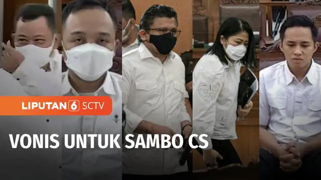 VIDEO: Vonis Sambo Cs, Terdakwa Kasus Pembunuhan Brigadir Yosua