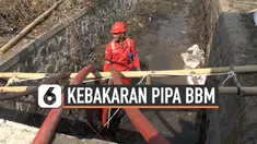 Polsek Cimahi Selatan memeriksa 10 saksi kasus ledakan pipa Pertamina di areal protek kereta api cepat Cimahi Jawa Barat. Polisi juga memasang garis polisi dan melakukan penyelidikan di TKP.