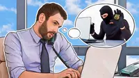 Ilustrasi scammer memanfaatkan akses jarak jauh sebagai celah keamanan. Kredit: Kaspersky Lab