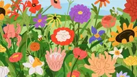 Ilusi Optik Temukan Tulisan 'Nectar' di Bunga-bunga, Bisa Melatih Fokus