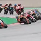 Pembalap KTM Tech3, Miguel Oliveira, berhasil menjadi juara pada balapan MotoGP Styria yang berlangsung di Sirkuit Red Bull Ring, Minggu (23/8/2020). (AFP/Joe Klamar)