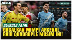 Arsenal kalah dari Manchester City di final Carabao Cup 2026 di Wembley, Minggu (22/3/2026). Blunder Arteta dan keputusan memainkan Kepa jadi sorotan, sekaligus menggagalkan mimpi quadruple musim ini.