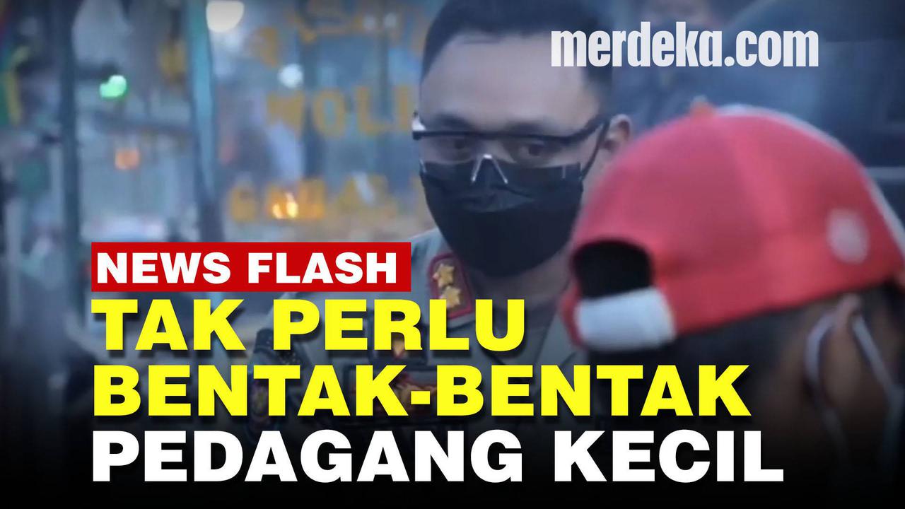 VIDEO: Salut, Petugas Ini Tidak Bentak-Bentak Pedagang Kecil di Masa PPKM Darurat